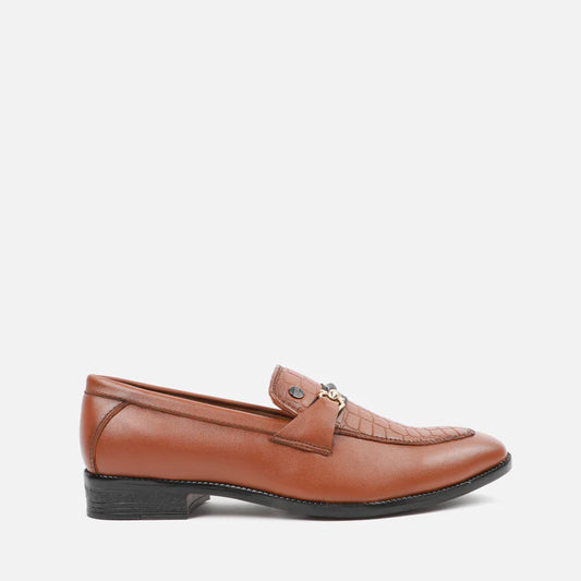 Men Formal Loafers (Tan)  CLM-2312 By Xeeta Shoe